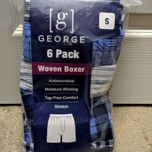 Men's Boxer Shorts New in Package 6 pk